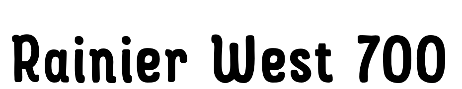 Rainier West 700 Yazı tipi ücretsiz indir